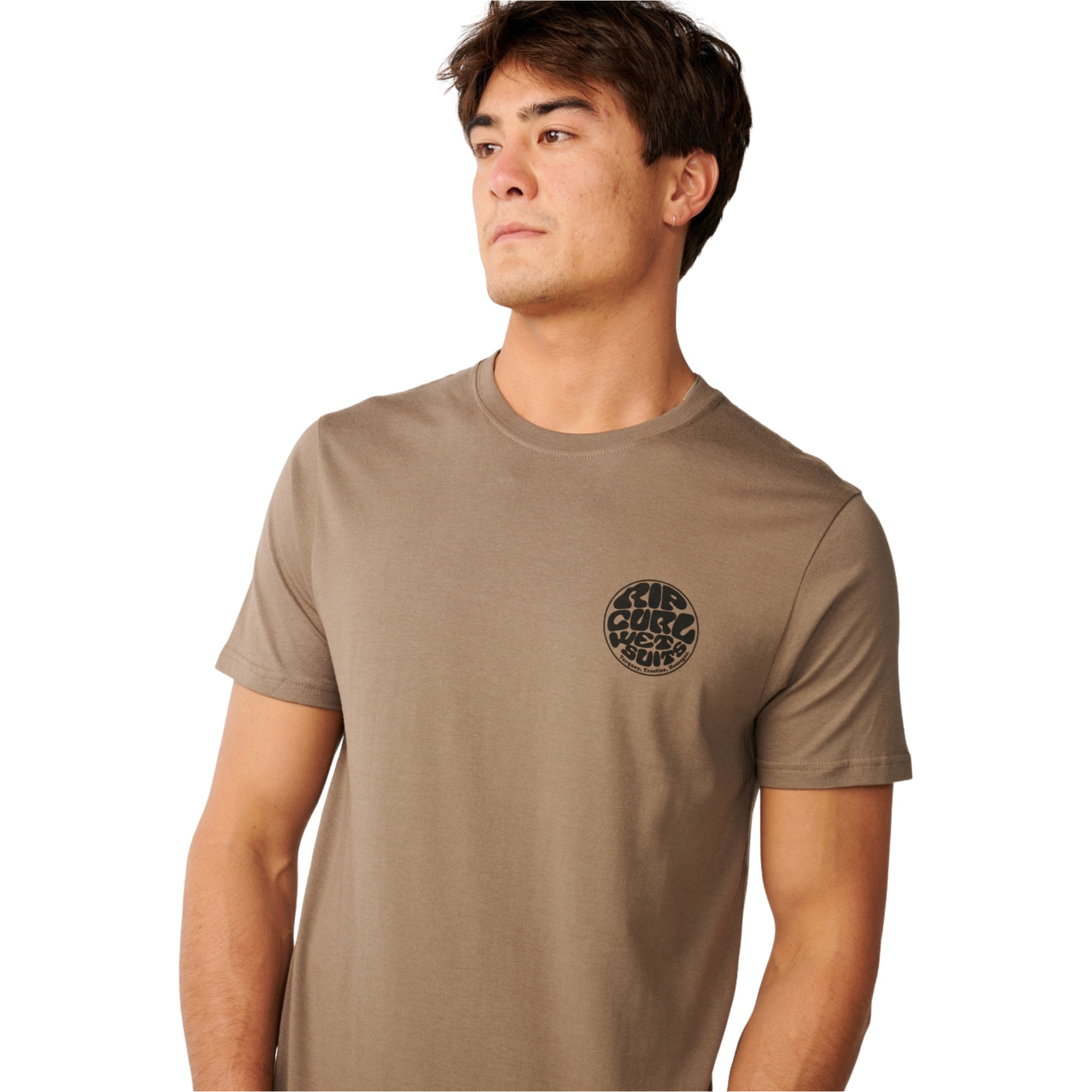 2026 Rip Curl M&auml;nner Wettie Icon T-Shirt 10VMTE - Walnut